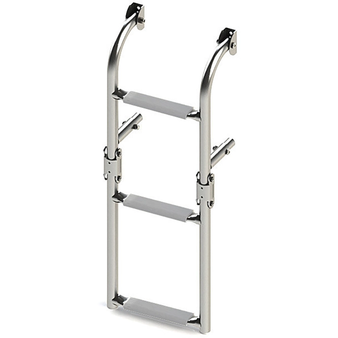 Трап складной с вертикальным креплением 3 серых ступени 220 мм (040171GT)